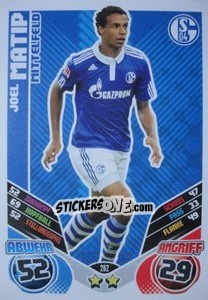 Sticker Joel Matip - German Football Bundesliga 2011-2012. Match Attax n. 282 - Topps