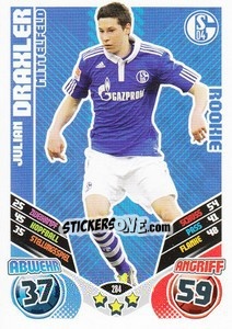 Figurina Julian Draxler - German Football Bundesliga 2011-2012. Match Attax - Topps
