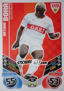 Sticker Arthur Boka - German Football Bundesliga 2011-2012. Match Attax n. 292 - Topps