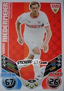 Sticker Georg Niedermeier - German Football Bundesliga 2011-2012. Match Attax n. 295 - Topps