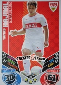 Sticker Tamas Hajnal - German Football Bundesliga 2011-2012. Match Attax n. 296 - Topps