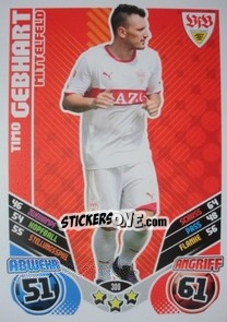 Figurina Timo Gebhart - German Football Bundesliga 2011-2012. Match Attax - Topps