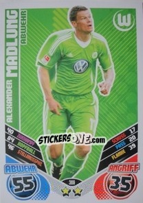 Sticker Alexander Madlung - German Football Bundesliga 2011-2012. Match Attax - Topps