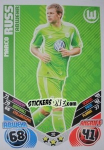 Sticker Marco Russ - German Football Bundesliga 2011-2012. Match Attax n. 312 - Topps