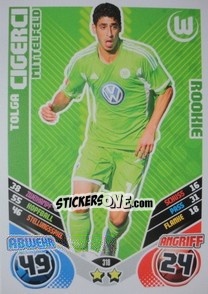 Cromo Tolga Cigerci - German Football Bundesliga 2011-2012. Match Attax - Topps