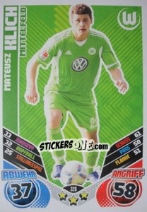 Sticker Mateusz Klich - German Football Bundesliga 2011-2012. Match Attax n. 320 - Topps