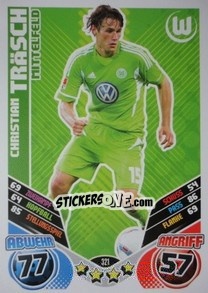 Cromo Christian Trasch - German Football Bundesliga 2011-2012. Match Attax - Topps