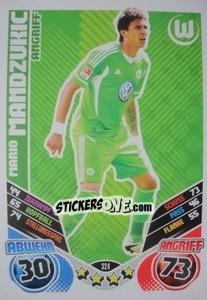 Sticker Mario Mandzukic - German Football Bundesliga 2011-2012. Match Attax n. 324 - Topps