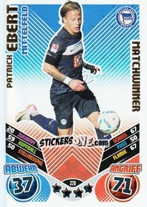 Sticker Patrick Ebert - German Football Bundesliga 2011-2012. Match Attax - Topps