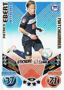 Cromo Patrick Ebert - German Football Bundesliga 2011-2012. Match Attax - Topps