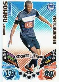 Sticker Adrian Ramos - German Football Bundesliga 2011-2012. Match Attax n. 329 - Topps