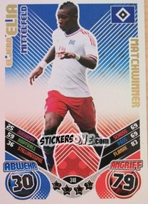 Sticker Eljero Elia - German Football Bundesliga 2011-2012. Match Attax - Topps