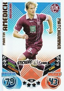 Cromo Martin Amedick - German Football Bundesliga 2011-2012. Match Attax - Topps