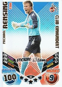 Sticker Michael Rensing - German Football Bundesliga 2011-2012. Match Attax - Topps