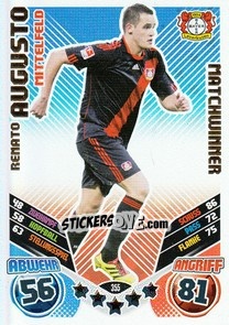 Sticker Renato Augusto - German Football Bundesliga 2011-2012. Match Attax n. 355 - Topps