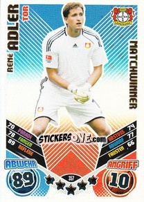 Sticker Rene Adler - German Football Bundesliga 2011-2012. Match Attax - Topps