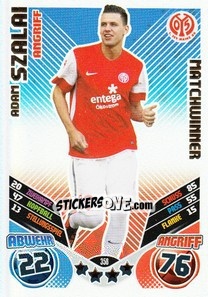 Sticker Adam Szalai - German Football Bundesliga 2011-2012. Match Attax n. 358 - Topps