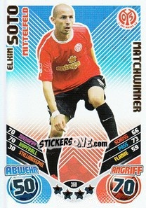 Sticker Elkin Soto - German Football Bundesliga 2011-2012. Match Attax - Topps