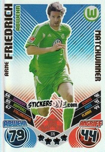 Sticker Arne Friedrich - German Football Bundesliga 2011-2012. Match Attax n. 376 - Topps