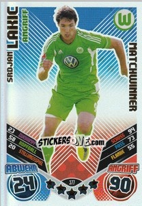 Sticker Srdjan Lakic - German Football Bundesliga 2011-2012. Match Attax - Topps