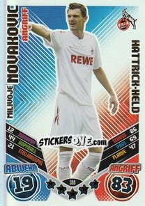Cromo Milivoje Novakovic - German Football Bundesliga 2011-2012. Match Attax - Topps