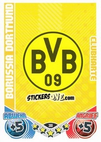 Sticker Emblem Borussia Dortmund - German Football Bundesliga 2011-2012. Match Attax n. 388 - Topps