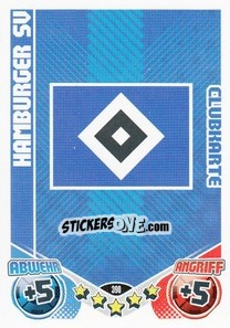 Sticker Emblem Hamburger SV - German Football Bundesliga 2011-2012. Match Attax n. 390 - Topps