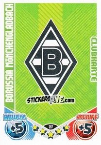 Sticker Emblem Borussia Monchengladbach - German Football Bundesliga 2011-2012. Match Attax n. 397 - Topps
