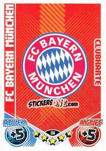 Sticker Emblem FC Bayern - German Football Bundesliga 2011-2012. Match Attax n. 398 - Topps