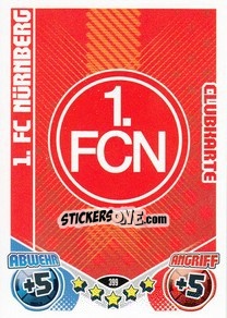 Sticker Emblem FC Nurnberg - German Football Bundesliga 2011-2012. Match Attax - Topps
