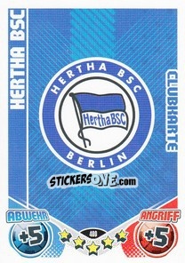 Figurina Emblem Hertha BSC - German Football Bundesliga 2011-2012. Match Attax - Topps