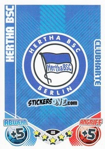 Sticker Emblem Hertha BSC - German Football Bundesliga 2011-2012. Match Attax n. 400 - Topps