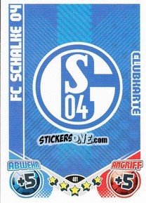 Figurina Emblema FC Schalke 04 - German Football Bundesliga 2011-2012. Match Attax - Topps