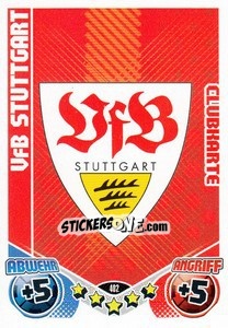 Sticker Embleme VFB Stuttgart - German Football Bundesliga 2011-2012. Match Attax - Topps