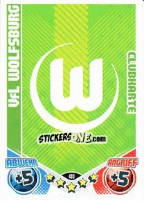 Sticker Embleme VFL Wolfsburg - German Football Bundesliga 2011-2012. Match Attax - Topps