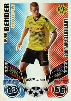 Cromo Sven Bender - German Football Bundesliga 2011-2012. Match Attax n. L4 - Topps