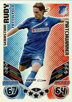 Cromo Sebastian Rudy - German Football Bundesliga 2011-2012. Match Attax n. L8 - Topps