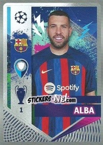 Sticker Jordi Alba - UEFA Champions League 2022-2023
 n. 194 - Topps
