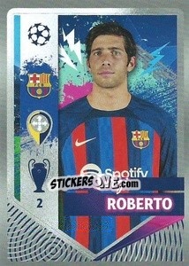 Sticker Sergi Roberto - UEFA Champions League 2022-2023
 n. 196 - Topps
