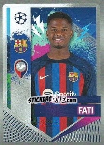 Sticker Ansu Fati - UEFA Champions League 2022-2023
 n. 201 - Topps