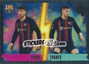 Sticker Pedri / Ferrán Torres (Double Impact) - UEFA Champions League 2022-2023
 n. 206 - Topps