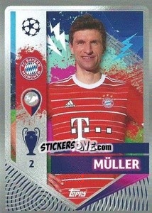 Sticker Thomas Müller - UEFA Champions League 2022-2023
 - Topps