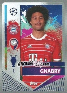 Sticker Serge Gnabry - UEFA Champions League 2022-2023
 n. 221 - Topps