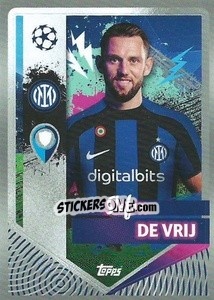 Sticker Stefan de Vrij - UEFA Champions League 2022-2023
 n. 227 - Topps