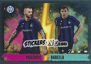 Cromo Marcelo Brozović / Nicolò Barella (Double Impact)