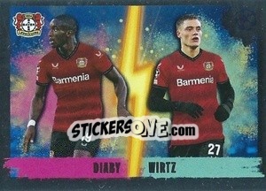 Sticker Moussa Diaby / Florian Wirtz (Double Impact) - UEFA Champions League 2022-2023
 n. 98 - Topps