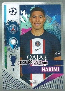 Sticker Achraf Hakimi - UEFA Champions League 2022-2023
 - Topps