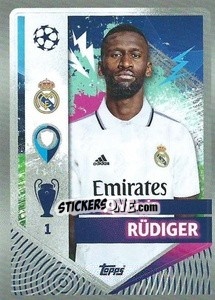 Sticker Antonio Rüdiger - UEFA Champions League 2022-2023
 n. 390 - Topps