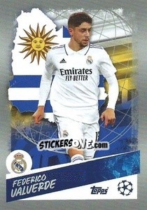 Sticker Federico Valverde (Uruguay) - UEFA Champions League 2022-2023
 n. 484 - Topps