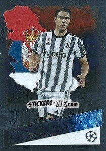 Sticker Dušan Vlahović (Serbia) - UEFA Champions League 2022-2023
 - Topps